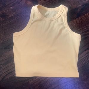 High neck yellow tank